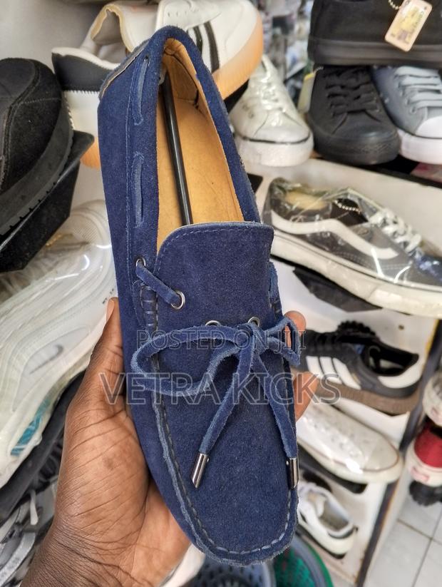 Tod’S Leather Men Shoes Navy Blue – Premium Casual Footwear Kenya