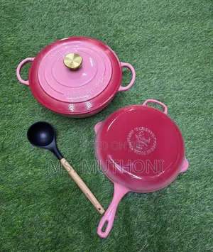 3 PCS Nerichard," Set Enamel Cast Iron Cooking Pots