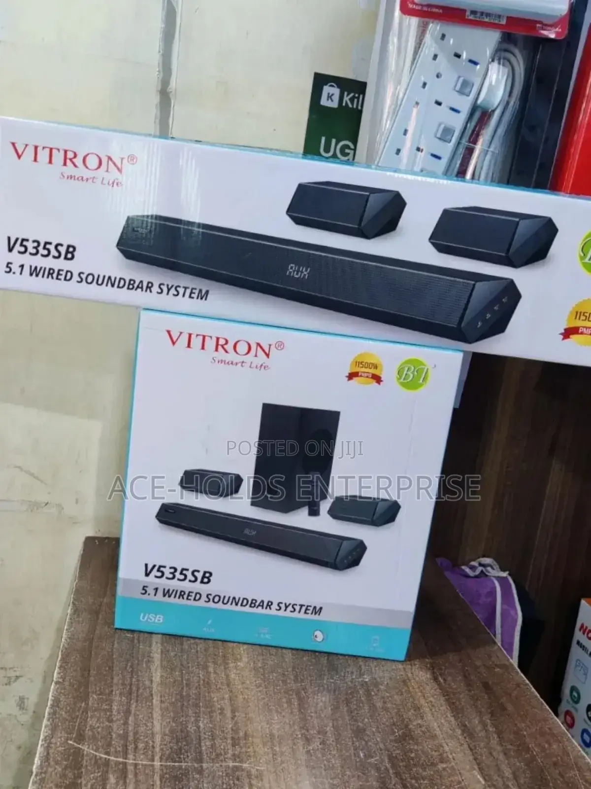 5.1 Wired Soundbar- Vitron V535sb 65w, 15w*2 Output Speakers