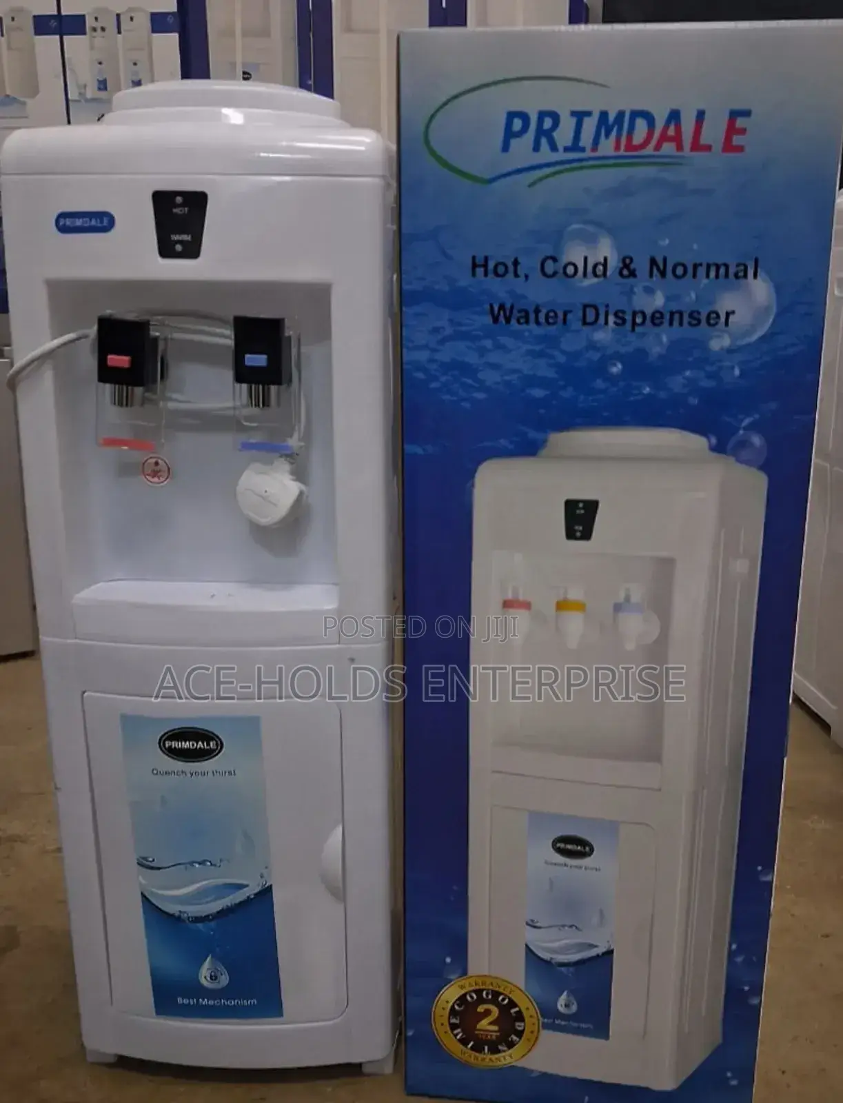 Primdale 2 Taps Hot Normal Water Dispenser - Top Loading