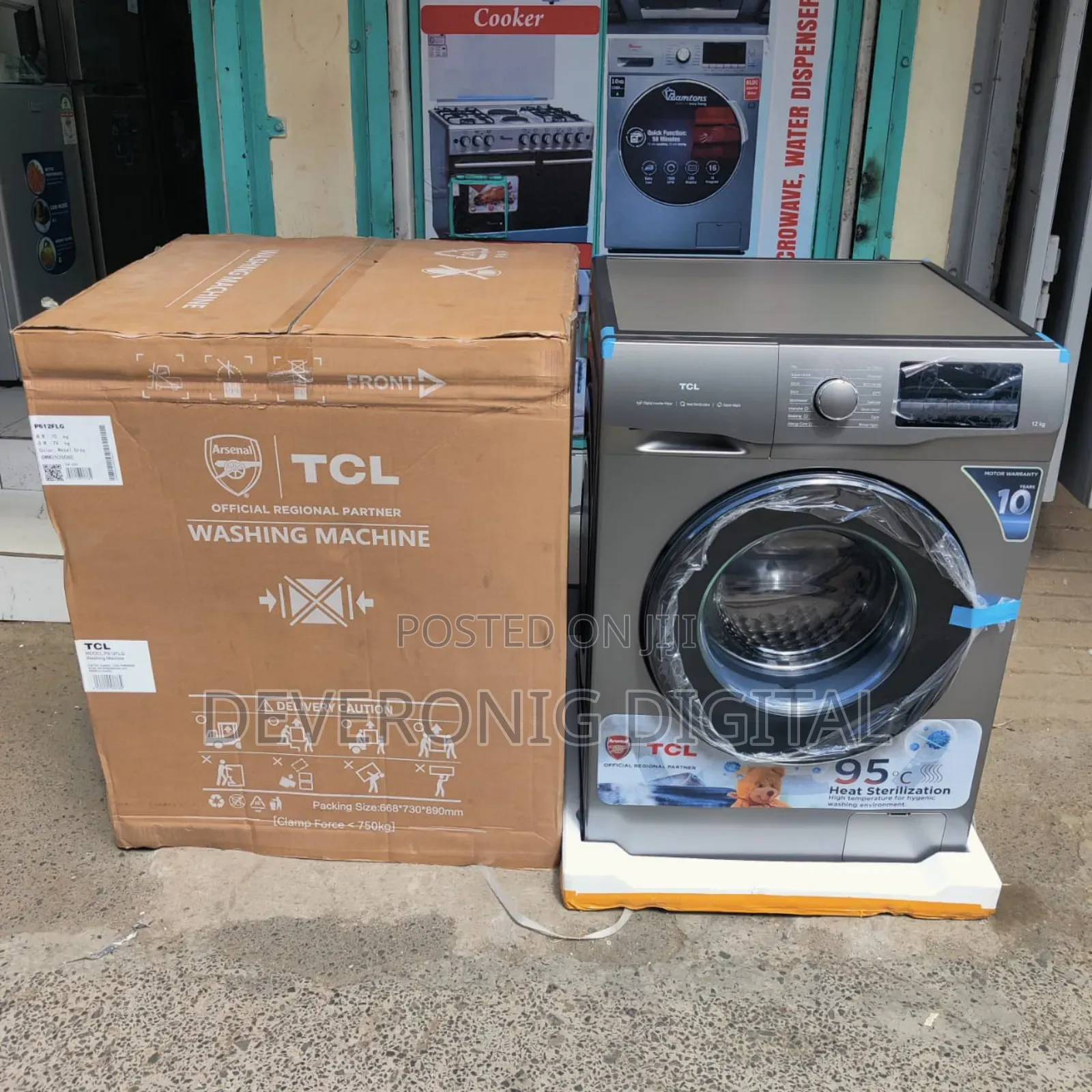 *Tcl 12kg Wash and Dry Washing Machine