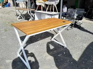 Metallic Home Study Desk With Z Design on Frame