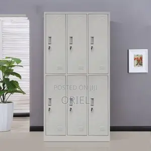 Office Cabinets:- Modern 9-Locker Staff Storage Cabinet