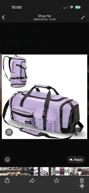 Restocked  Multi-Functional Travel Gym Bag
 Spacious With