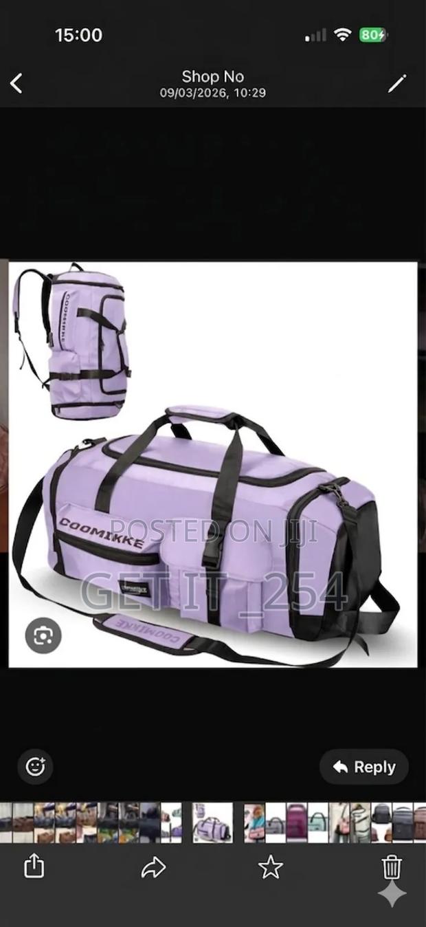  Restocked  Multi-Functional Travel Gym Bag
 Spacious With - thumbnail 2