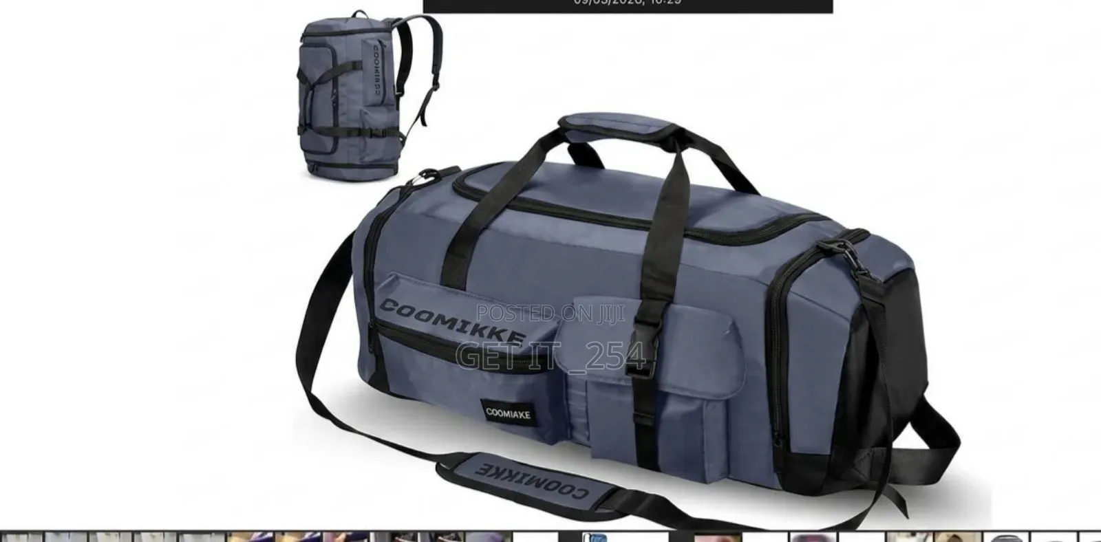  Restocked  Multi-Functional Travel Gym Bag
 Spacious With