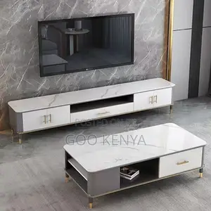 Home Tv Cabinet; Premium Wooden Tv Stand With Matching Coffee Table