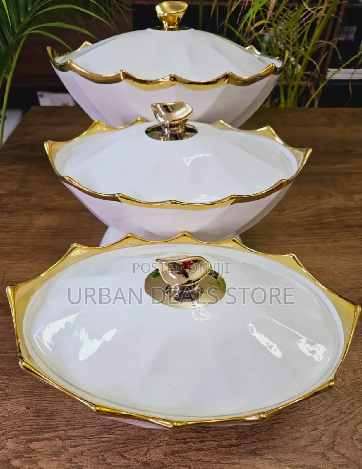 3pcs Modern Serving Dishes