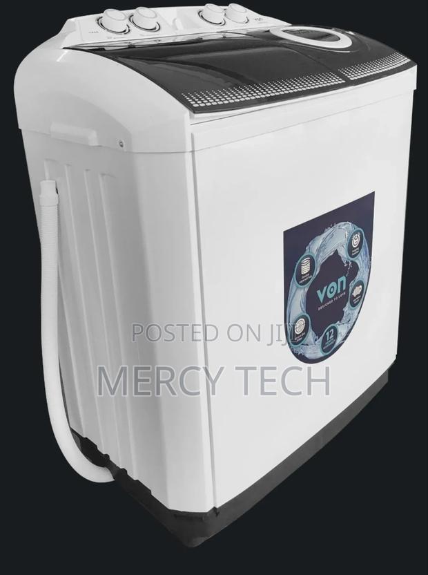 Von 11kgs Twin Tub Washing Machine -White