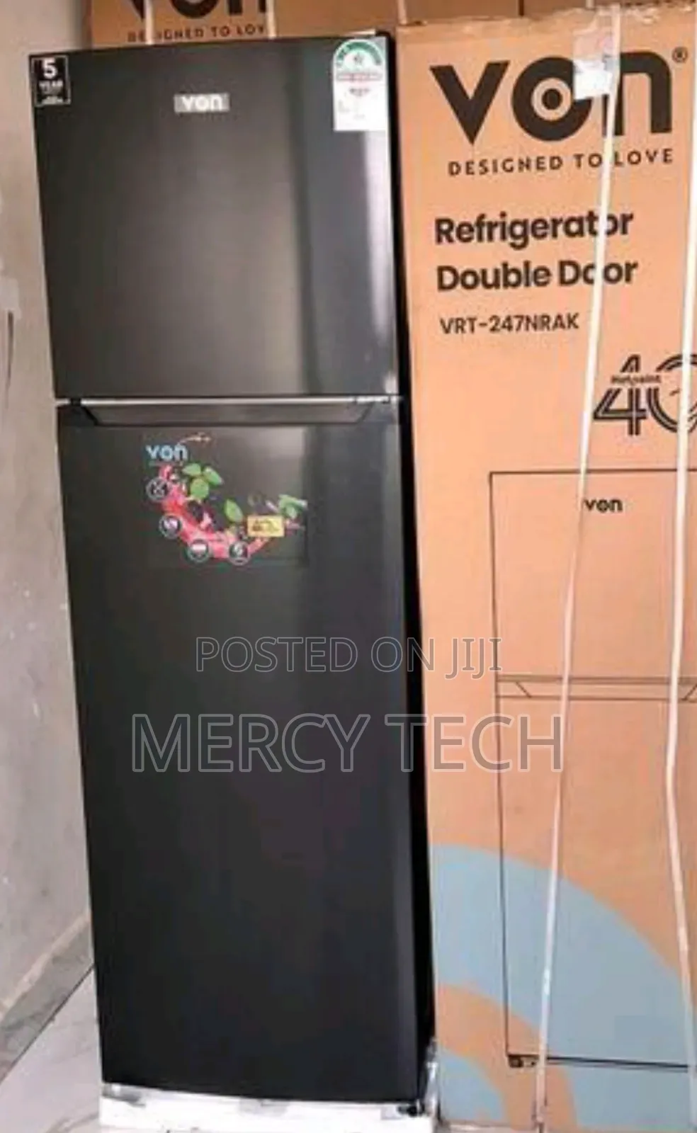 Von 247 Litres Nofrost Double Door Refrigerator