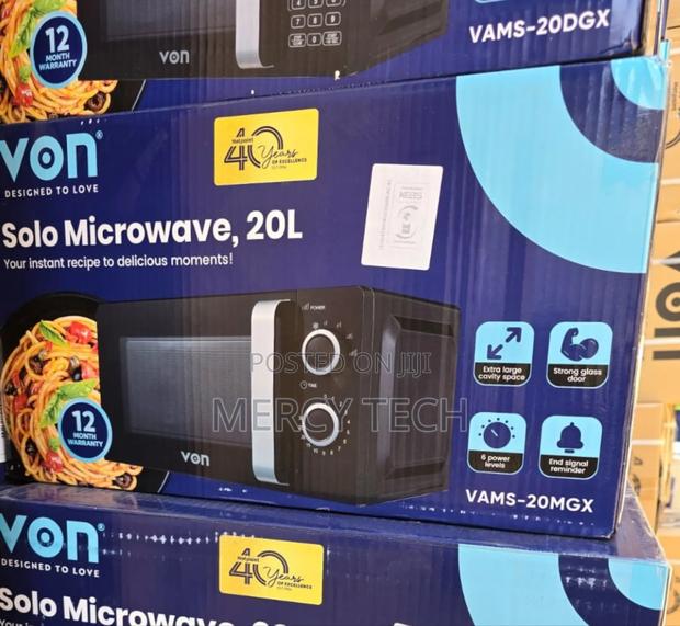 Von Vams-20mgx 20l Manual Solo Microwave