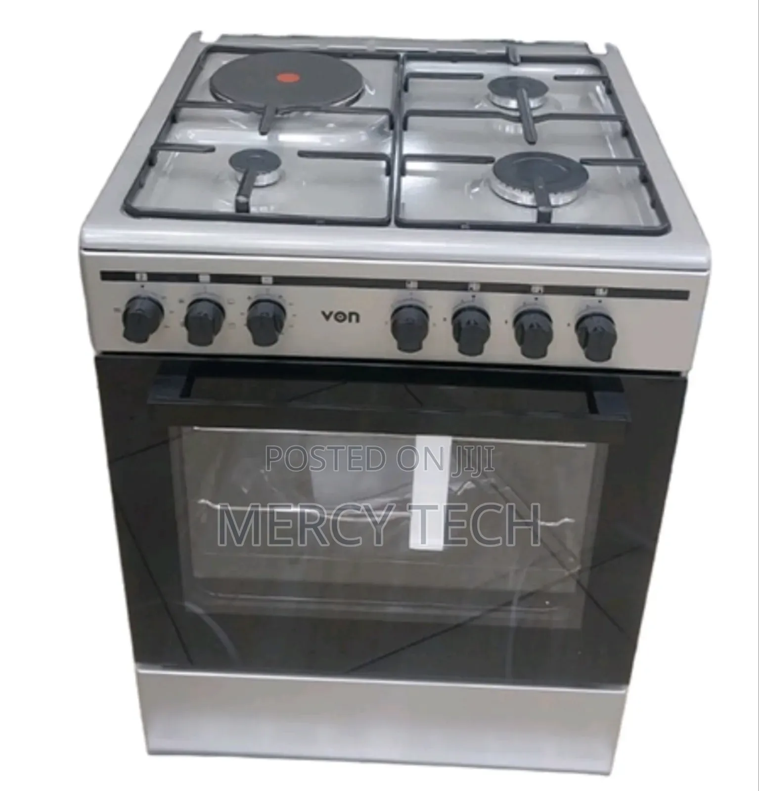 60cmx60cm Von 3 Gas + 1 Electric Rapid Plate, Jet Valve Cooker.