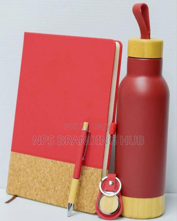 Midnight Bamboo Gift Set,Diary,Metal Pen, Keychain,Water Bottle. - thumbnail 3