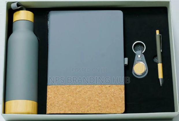 Midnight Bamboo Gift Set,Diary,Metal Pen, Keychain,Water Bottle. - thumbnail 6