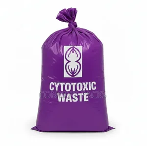 50pcs 30 X 36 - Purple Cytotoxic Waste Bag 50 Litre