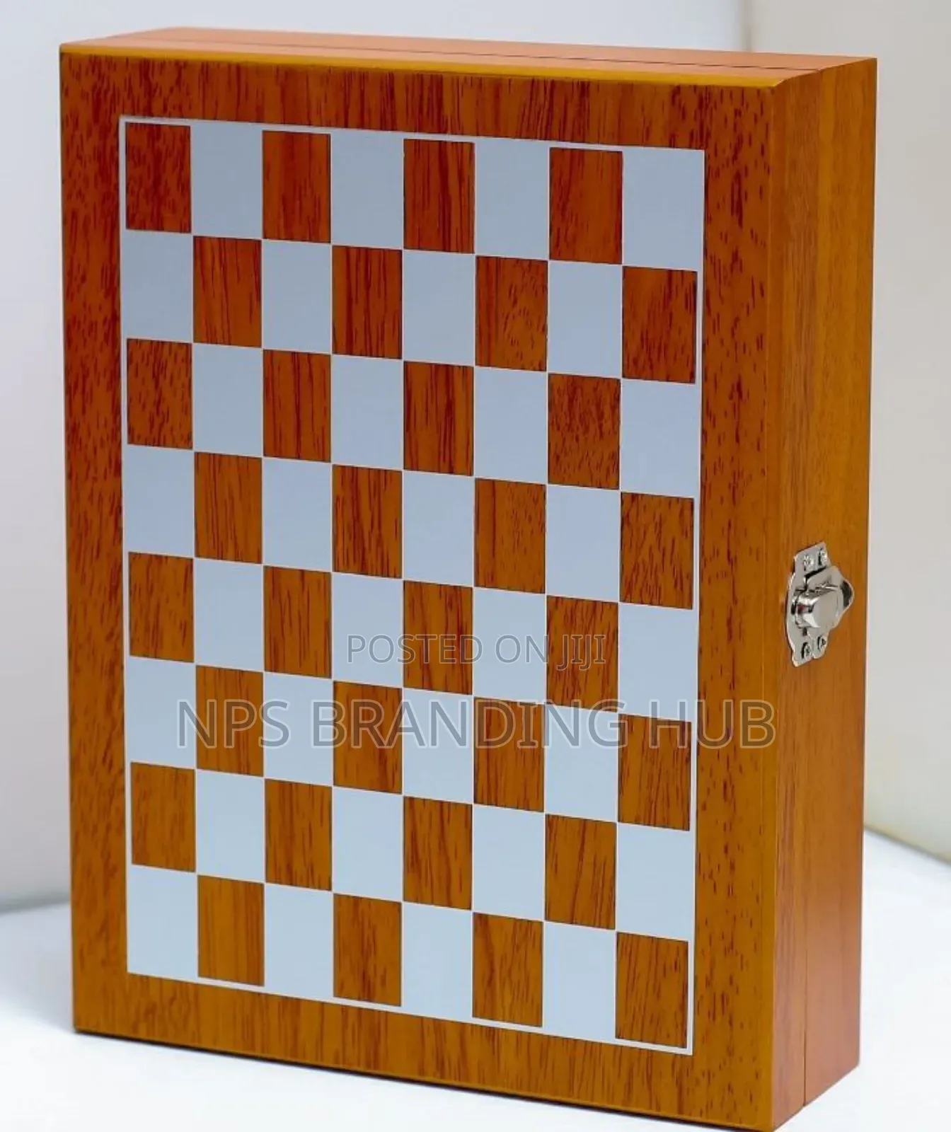 Chess Bar Set,Wooden Box With A Built-in Chessboard