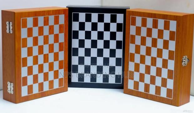 Chess Bar Set,Wooden Box With A Built-in Chessboard - thumbnail 7