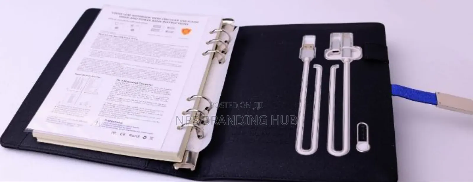 Notebook ,Pen, iPhone Output Cable, Android Output Cable