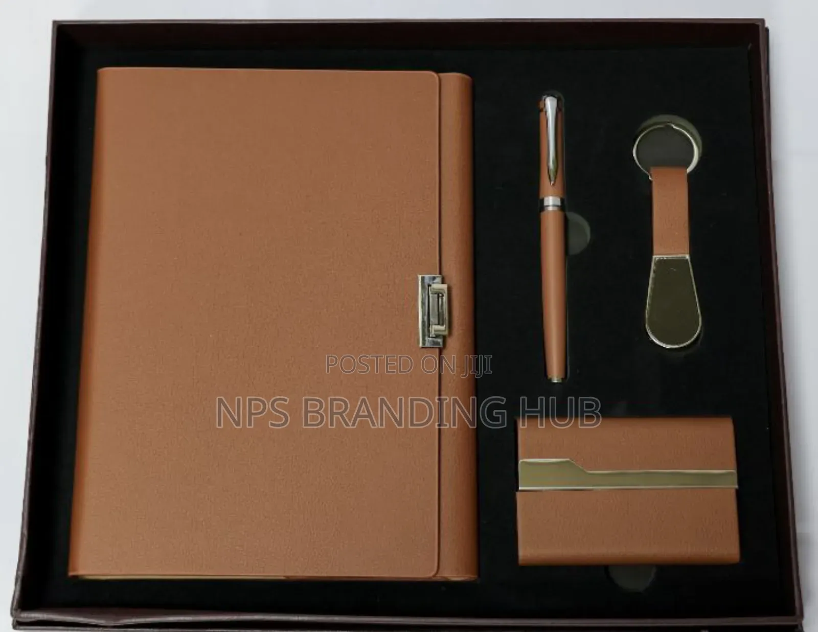 4-in-1 Business Gift Set Features a Notebook,Pen, Keyholder,Cardholder