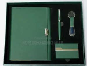 4-in-1 Business Gift Set Features a Notebook,Pen, Keyholder,Cardholder