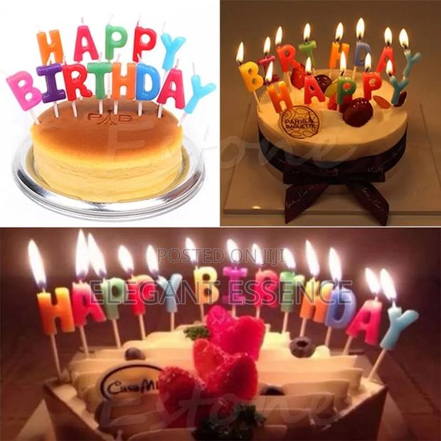 Happy Birthday Letter Candle