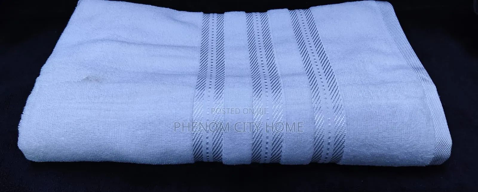 High End White His Large Towels