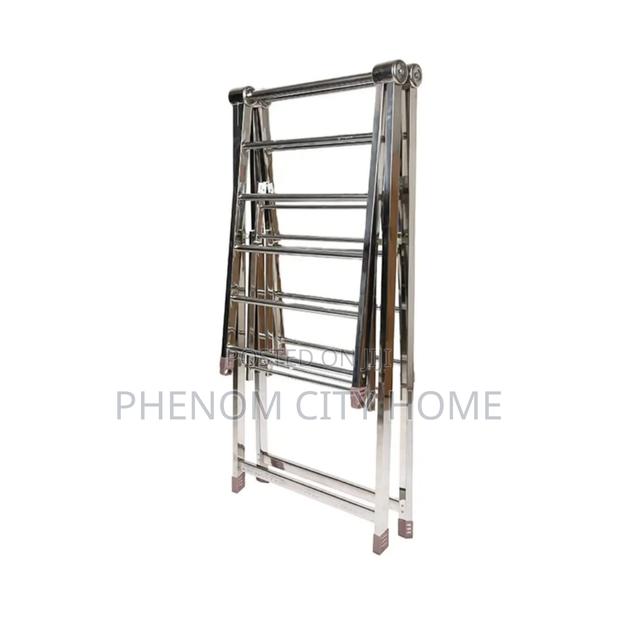 Premium Metallic Cloth Drying Rack - thumbnail 3