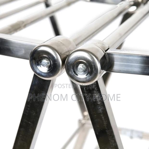 Premium Metallic Cloth Drying Rack - thumbnail 2