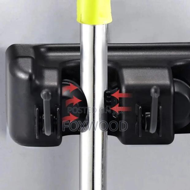 Broom Mop Holder Tidy Organizer, Wall Mounted - thumbnail 2
