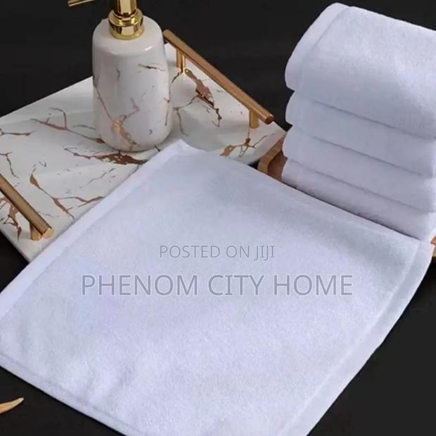 White Cotton Face Towels
