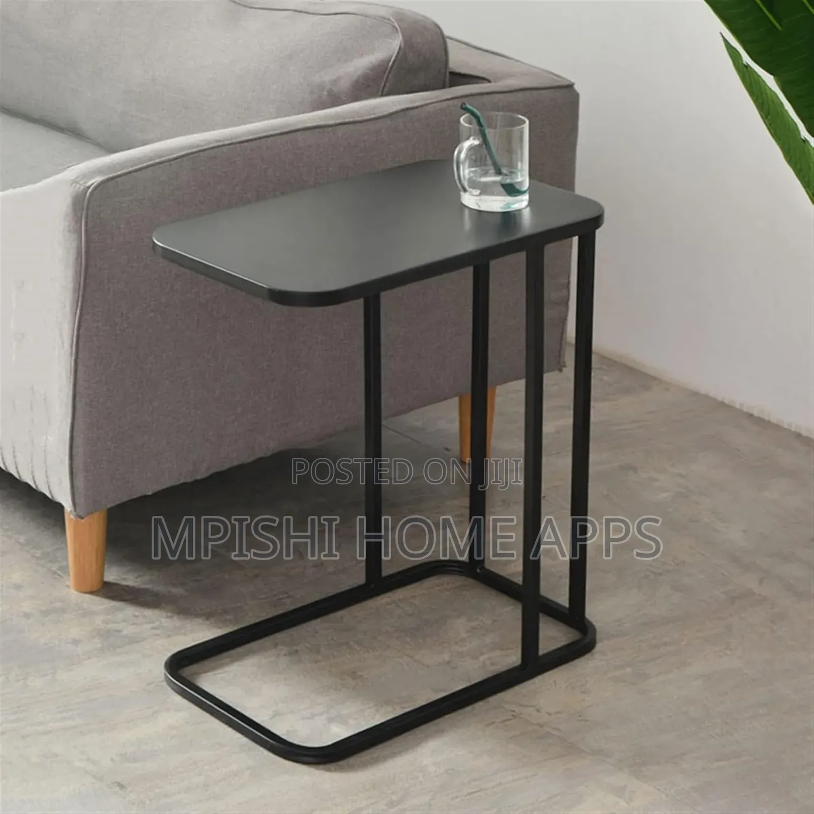 C-shaped Metal Sofa Side End Table