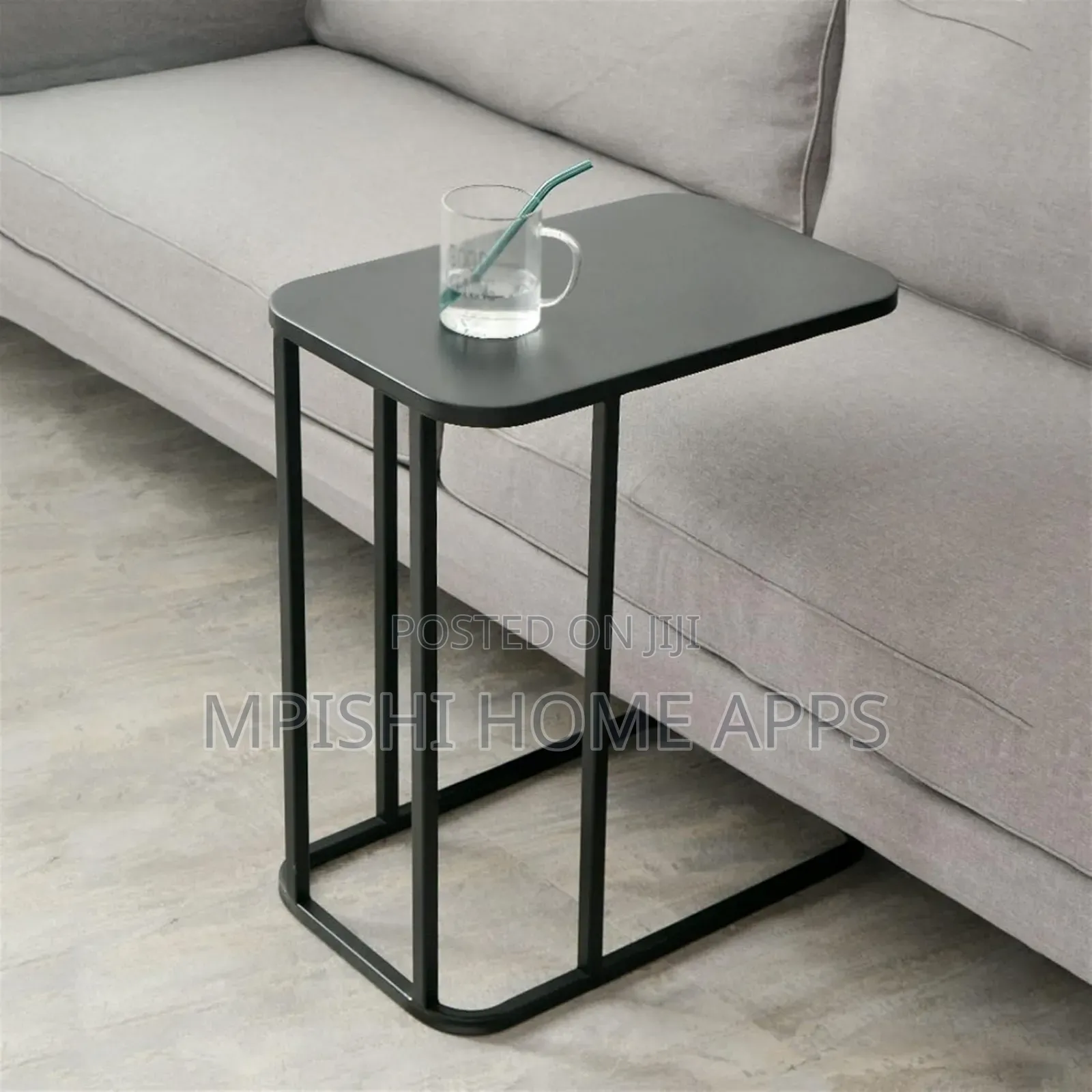 C-shaped Metal Sofa Side End Table