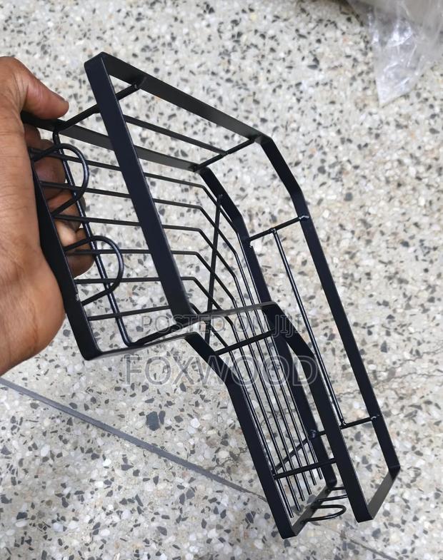 5pcs Set Triangular Shower Caddy Shelf/ Wall Organizer - thumbnail 3