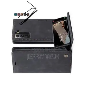Caseme Samsung Galaxy S21 Fe 5g(6.4 Inches) , Texture Retro Pu Leathe