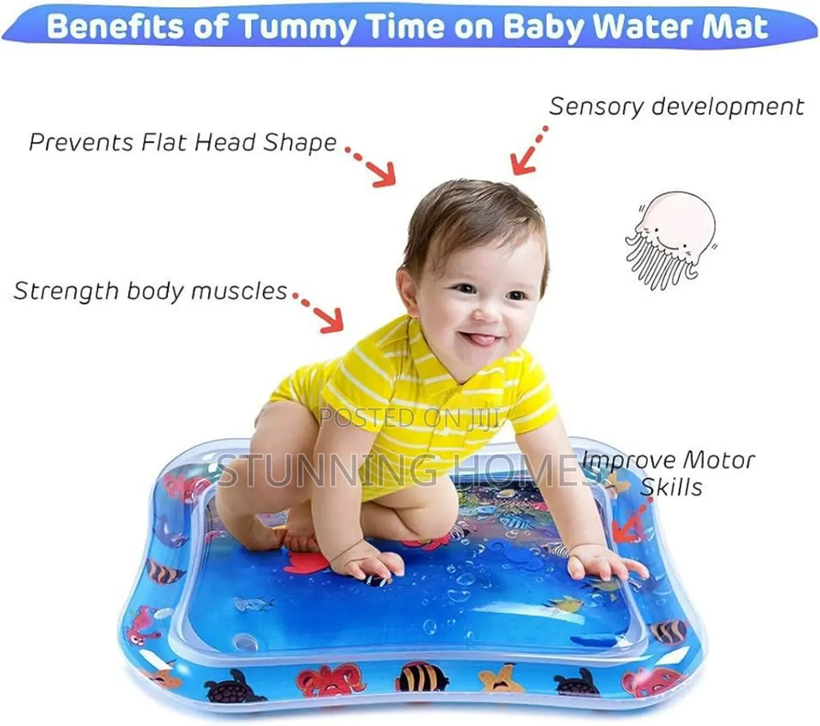 Kids Tummy Time Inflatable Mat