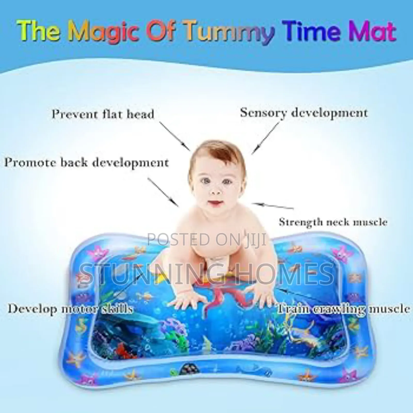 Kids Tummy Time Inflatable Mat