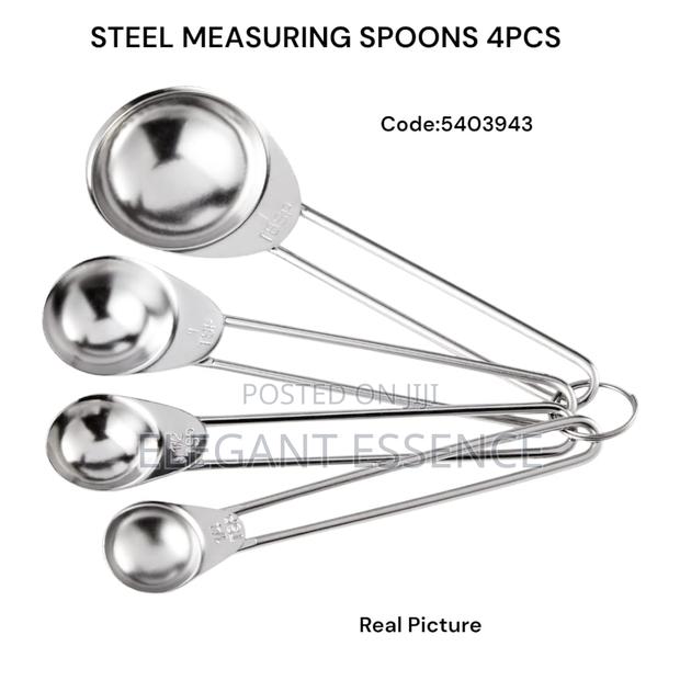 Steel Measuring Spoons – 4pcs Set