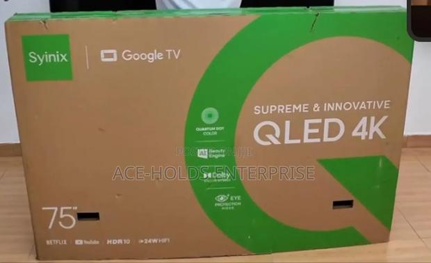 Syinix 75” Qled Smart Google Tv – 75f1s | Cinematic Experience at Home