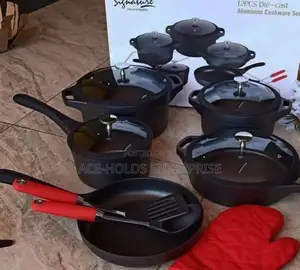 12 Pieces Signature Die Cast Non-Stick Cookware Sets/ Free Glove