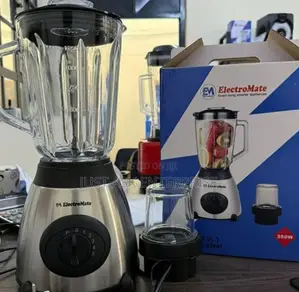 350w, Electromate Powerful 2 in 1 Blender/ Glass Jar - 1.5 Litres