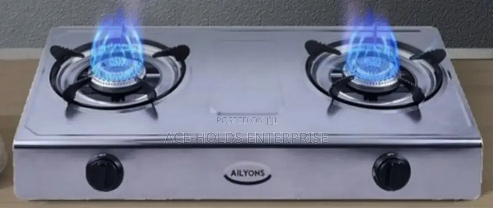 Ailyons Metallic 2 Stainless Burner Stove Cooker