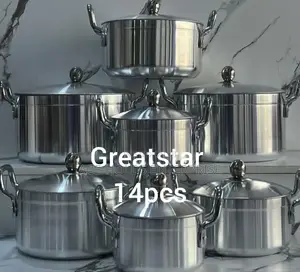 Greatstar 14-Pieces Stainless Steel Cookware Set Sufurias