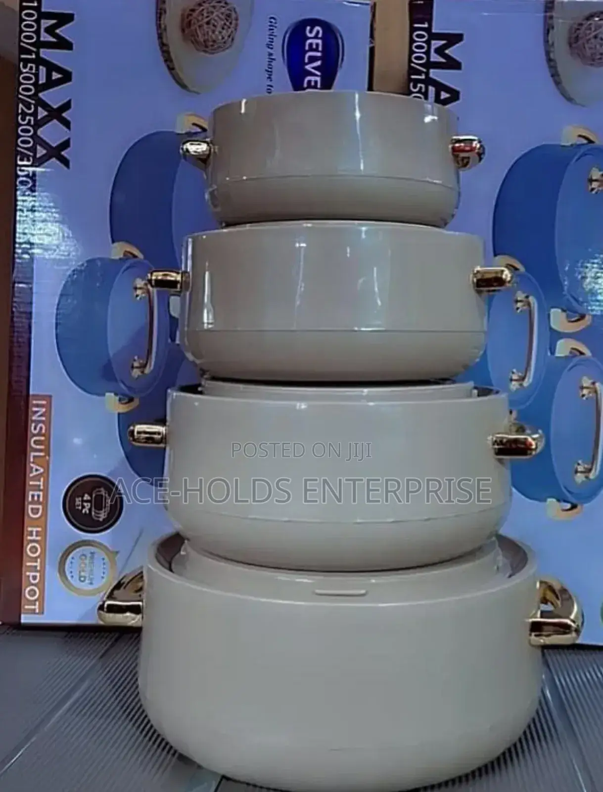 1000ml, 1500ml, 2500ml 3500ml Selvel Maxx Food Storage Hotpots