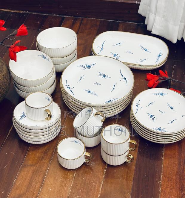 32 PCS High Quality Old Luxembourg Pattern Ceramic Dinner Set - main view