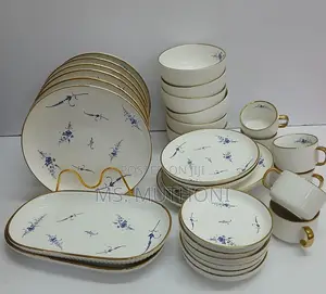 32 PCS High Quality Old Luxembourg Pattern Ceramic Dinner Set