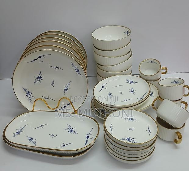 32 PCS High Quality Old Luxembourg Pattern Ceramic Dinner Set - thumbnail 2
