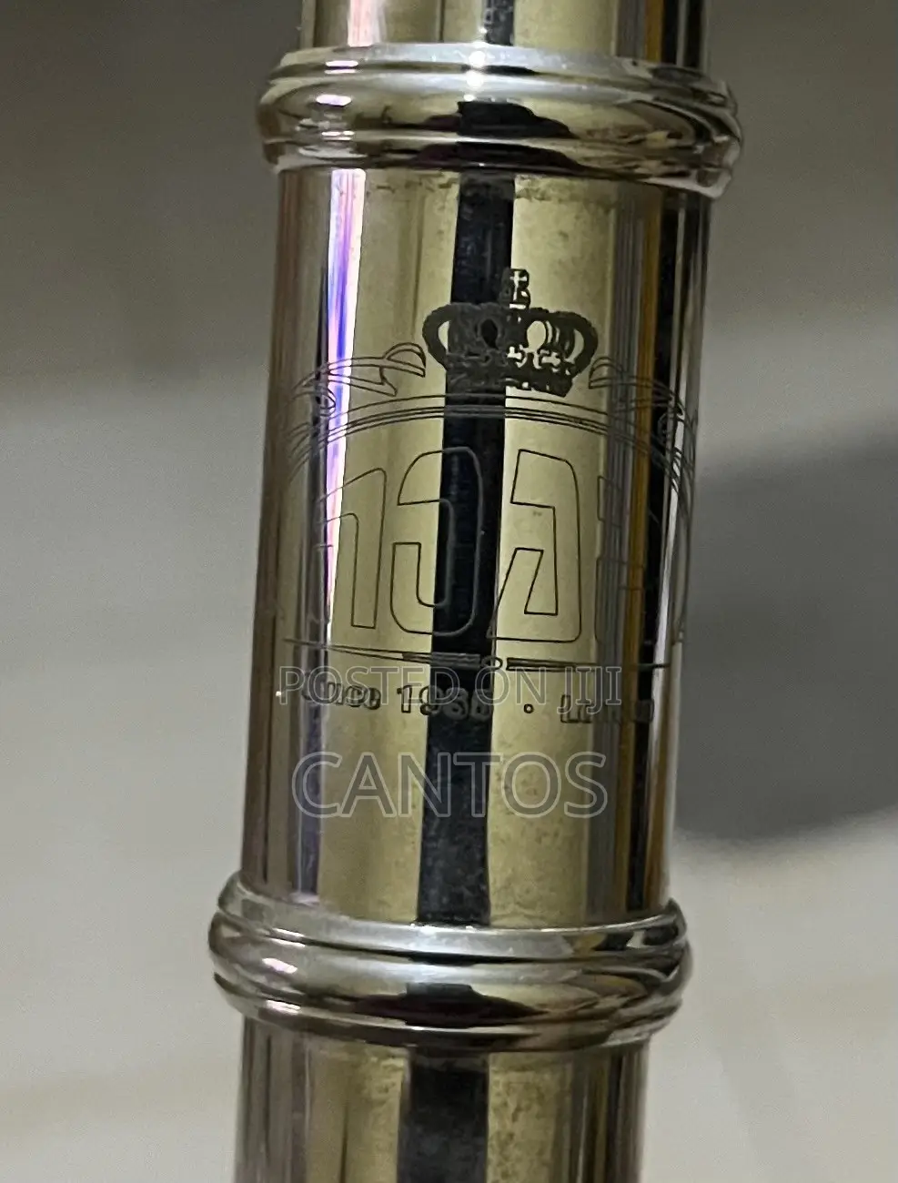Silver-Colored Flute With Case – Good Condition – London Engraved