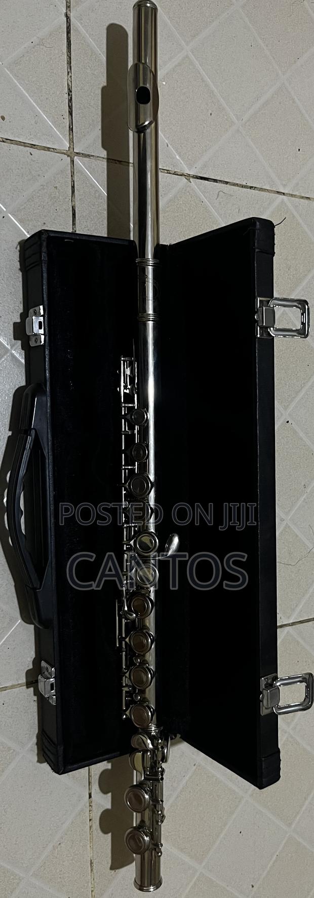 Silver-Colored Flute With Case – Good Condition – London Engraved - thumbnail 2