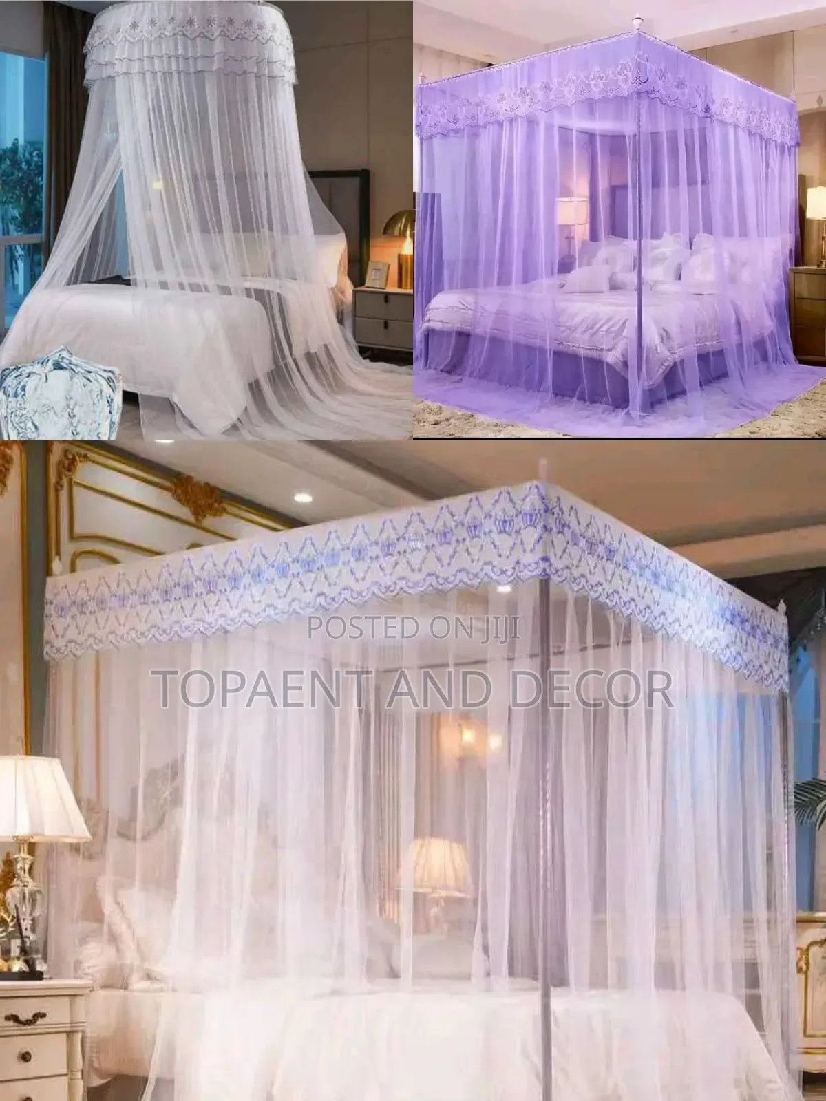 Safe Sleep Meshed Drapery Bed Mosquito Nets