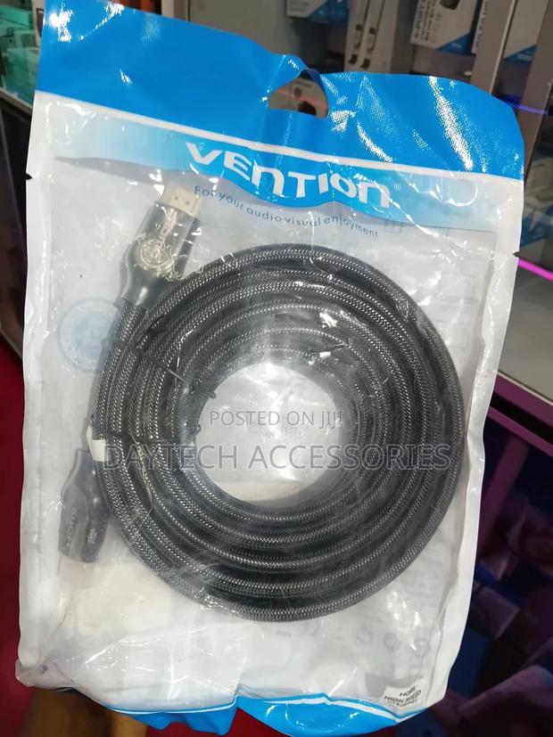 Vention Nylon Braided Hdmi Cable 5m - Black